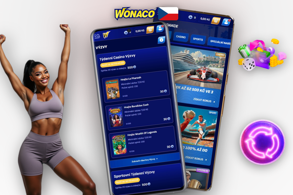 Pole pro zadání promo kódu ve Wonaco Casino pokladně s potvrzením aktivace