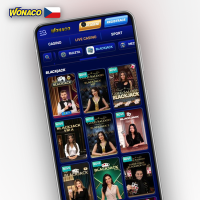 Sportovní kurzy fotbalového zápasu v mobilní aplikaci Wonaco Casino pro Android