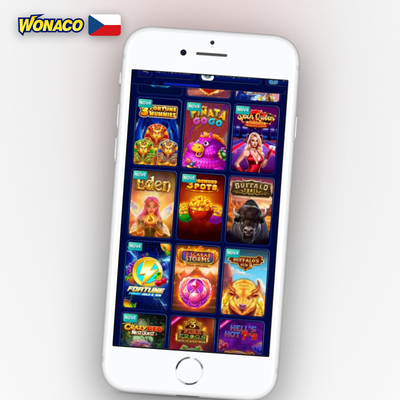 Krupiérka u ruletního stolu zachycená v živém kasinu Wonaco Casino na mobilu