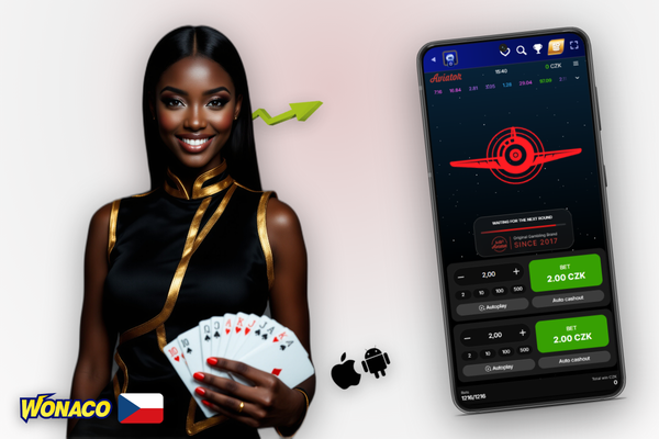 Spuštění Aviator demo ve Wonaco Casino na mobilu bez registrace ani vkladu