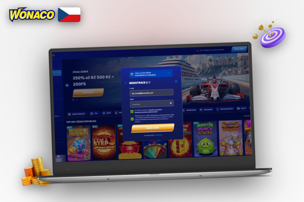 Operátor live chatu Wonaco Casino pomáhá vyřešit problémy s registrací