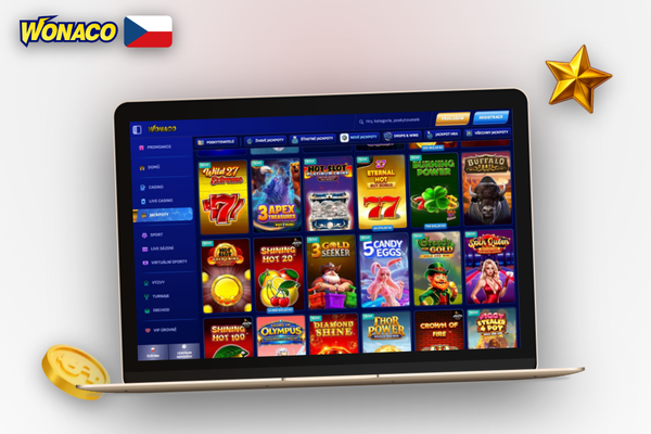 Wonaco Casino desktop a mobilní verze synchronizují účet napříč zařízeními