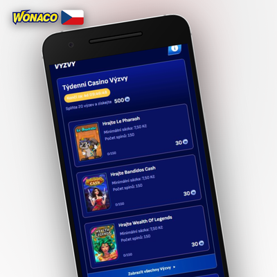 Wonaco Casino VIP program s pěti úrovněmi, turnaji a osobním manažerem pro hráče